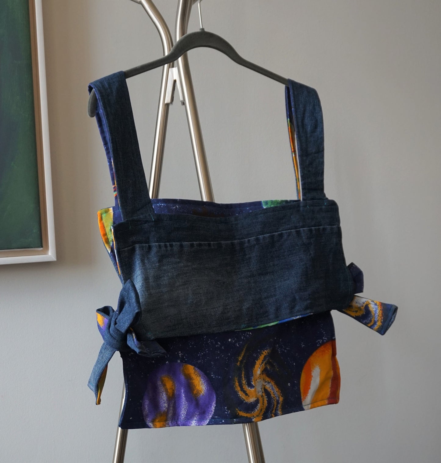 Space Denim Pinafore Top