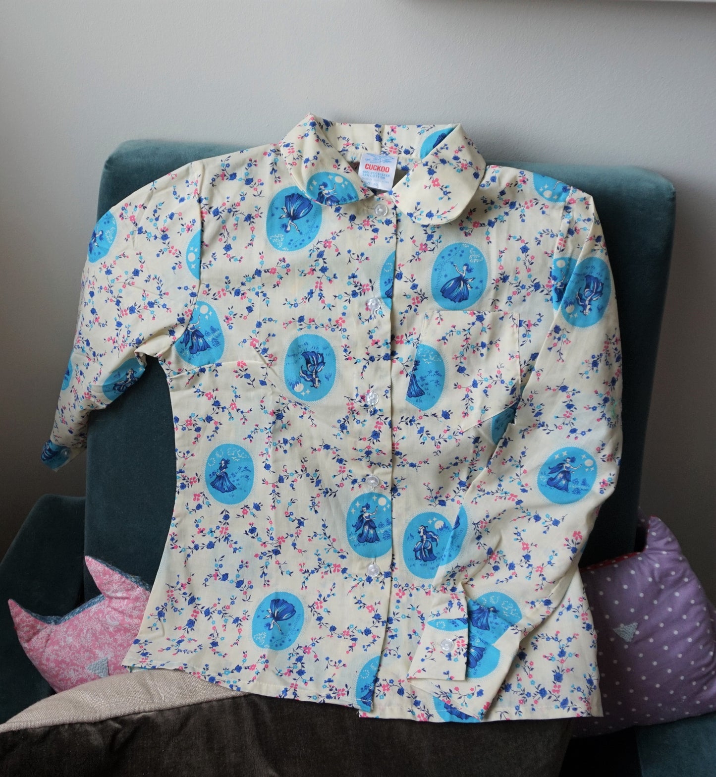 Cream floral shirt