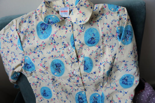 Cream floral shirt