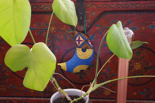 Zero Waste Moon Hanging Decoration- circle pattern