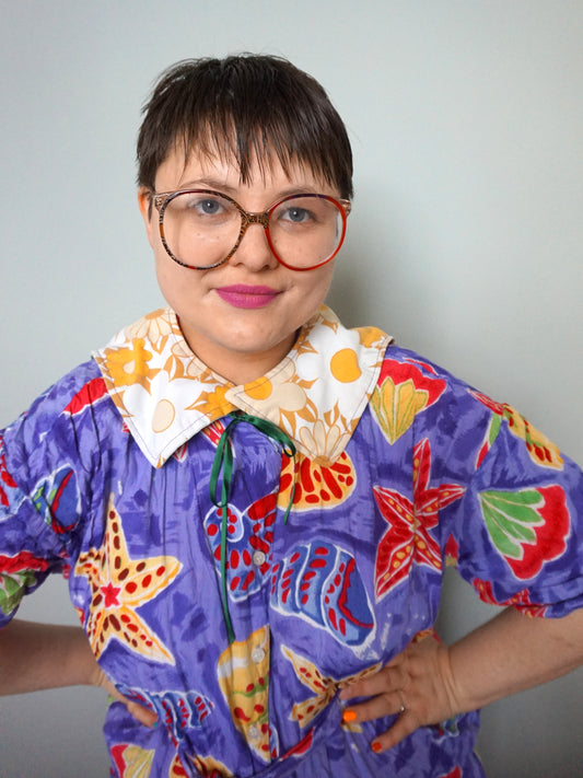 Albali Collar- Yellow Floral